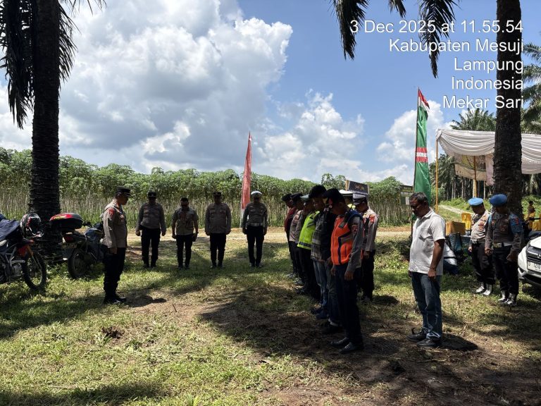 Jajaran Polres Mesuji melaksanakan pengamanan ketat selama kunker Wakil Menteri Pendidikan