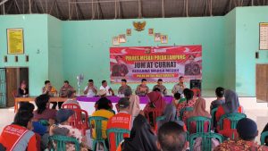 Jajaran Polres Mesuji menggelar kegiatan Jumat Curhat