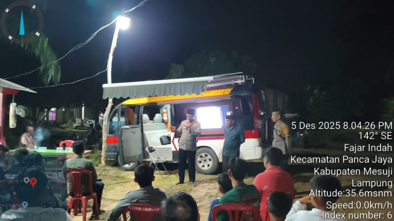 Jajaran Sat Binmas Polres Mesuji melaksanakan kegiatan ngopi sementara “Sat Binmas Cafe Harian”