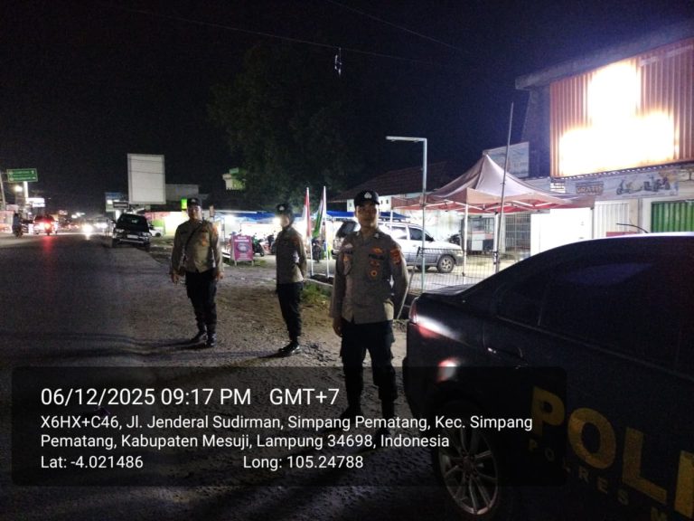 Polres Mesuji yang terus melaksanakan patroli dan Kegiatan Pengamanan Rutin